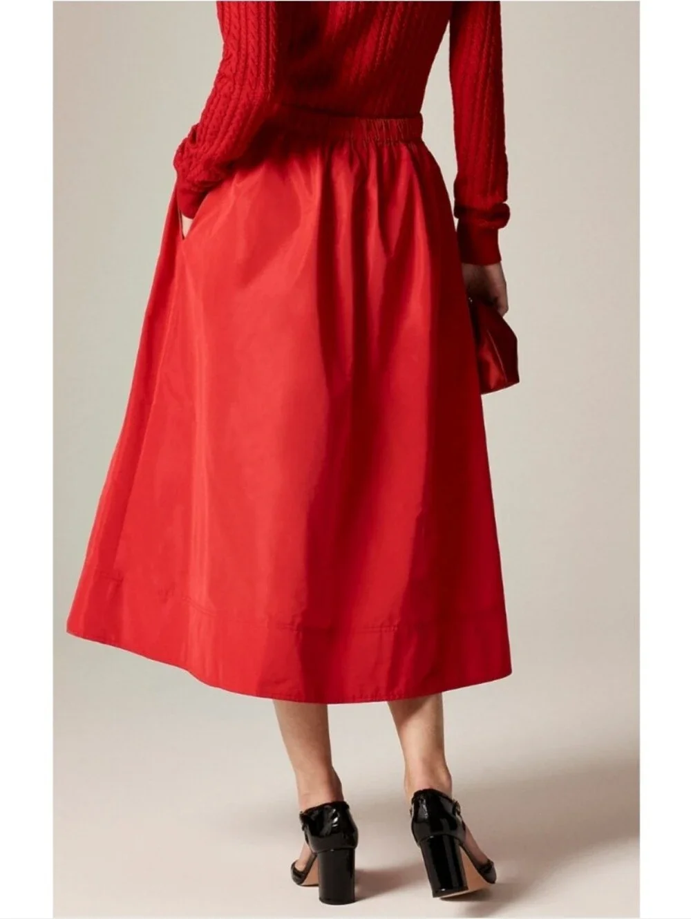 J.Crew Midi Ball Skirt in Taffeta